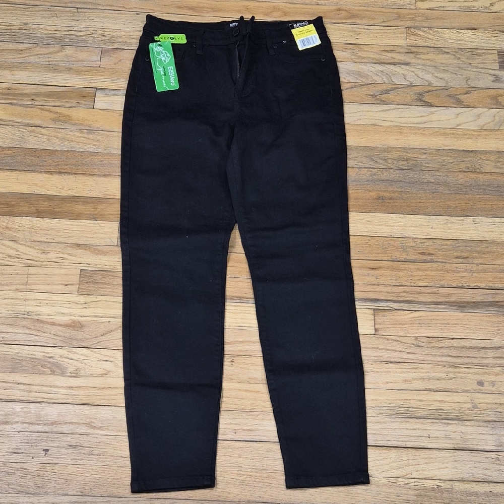 Buffalo David Bitton High-Rise Skinny Jeans in Black
